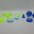 Bộ sưu tập charm hoa, ngôi sao, mặt cười, trái tim và chữ cái cho dép clogs - Thumbnail 5