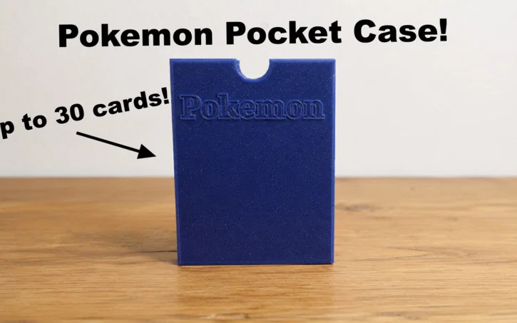 Hộp đựng thẻ bài Pokemon (Pokemon Pocket Case) in 3D nhỏ gọn - Image 1
