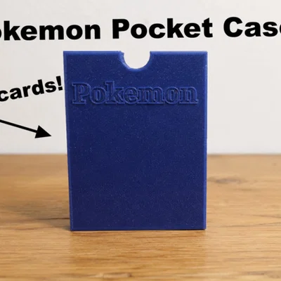 Hộp đựng thẻ bài Pokemon (Pokemon Pocket Case) in 3D nhỏ gọn