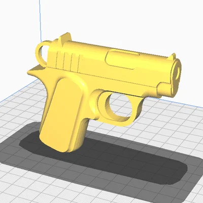 Mô hình móc khóa Colt M1911 thu nhỏ - File in 3D độc đáo