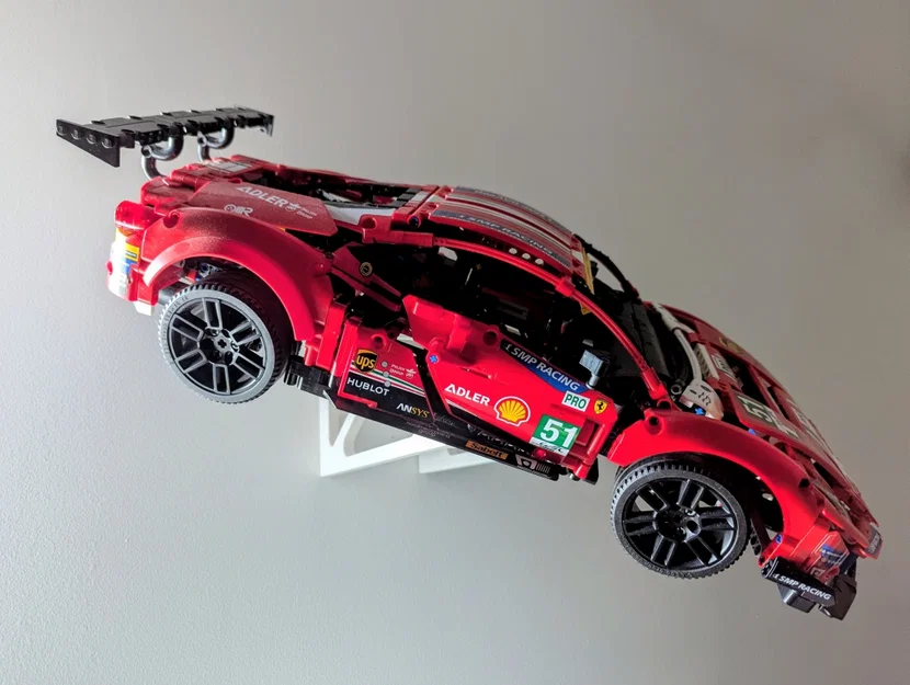 Thanh trượt treo tường 3D cho LEGO Technic Ferrari 488 GTE - Image 1