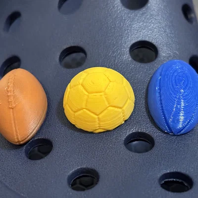 Bộ Charm Clog Hình Bóng Thể Thao - Football, Soccer và Rugby