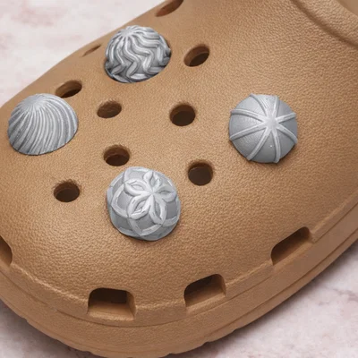 Charm Clog Bán Cầu Hình Học – Tinh Tế Với In 3D