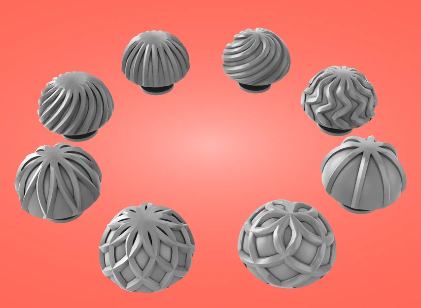 Charm Clog Bán Cầu Hình Học – Tinh Tế Với In 3D - Image 4