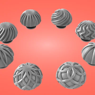 Charm Clog Bán Cầu Hình Học – Tinh Tế Với In 3D