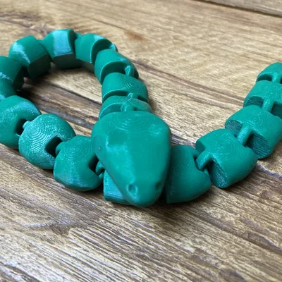 Mô hình con rắn Fidget Snake cử động linh hoạt in 3D