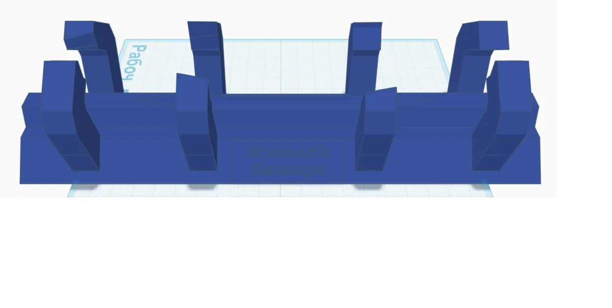 Mô hình tàu chiến Bismarck và đế trưng bày 3D - Image 1