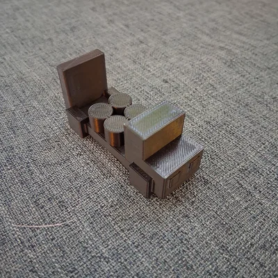 Mô hình xe tải chở kiện cỏ khô 3D in dễ dàng