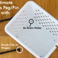 Giỏ đựng kẹp phơi đồ cỡ lớn đa năng có móc treo thông minh - Thumbnail 3