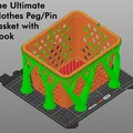 Giỏ đựng kẹp phơi đồ cỡ lớn đa năng có móc treo thông minh - Thumbnail 5