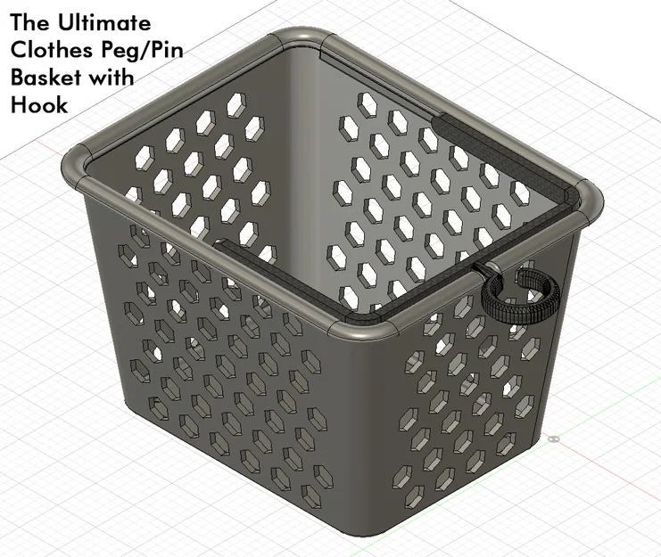 Giỏ đựng kẹp phơi đồ cỡ lớn đa năng có móc treo thông minh - Image 7