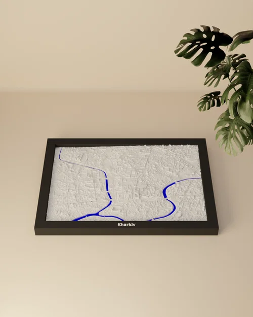 Kharkiv, Ukraine - Mô hình địa hình 3D thu nhỏ - Image 3