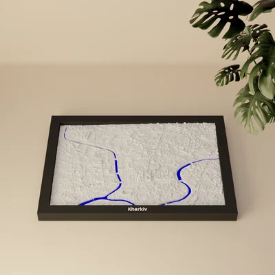 Kharkiv, Ukraine - Mô hình địa hình 3D thu nhỏ