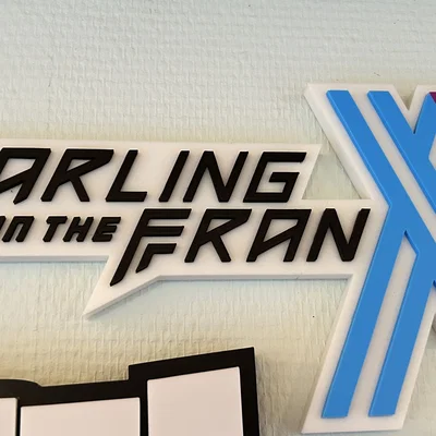 Bảng hiệu 3D Darling in the Franxx