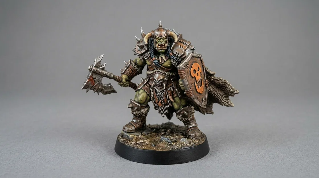 Mô hình tướng Orc Battalion General cực chất cho game RPG - Image 1