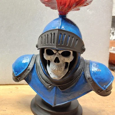 Tượng bán thân Hiệp sĩ Bộ xương - Skeleton Knight (Mô hình 3D)