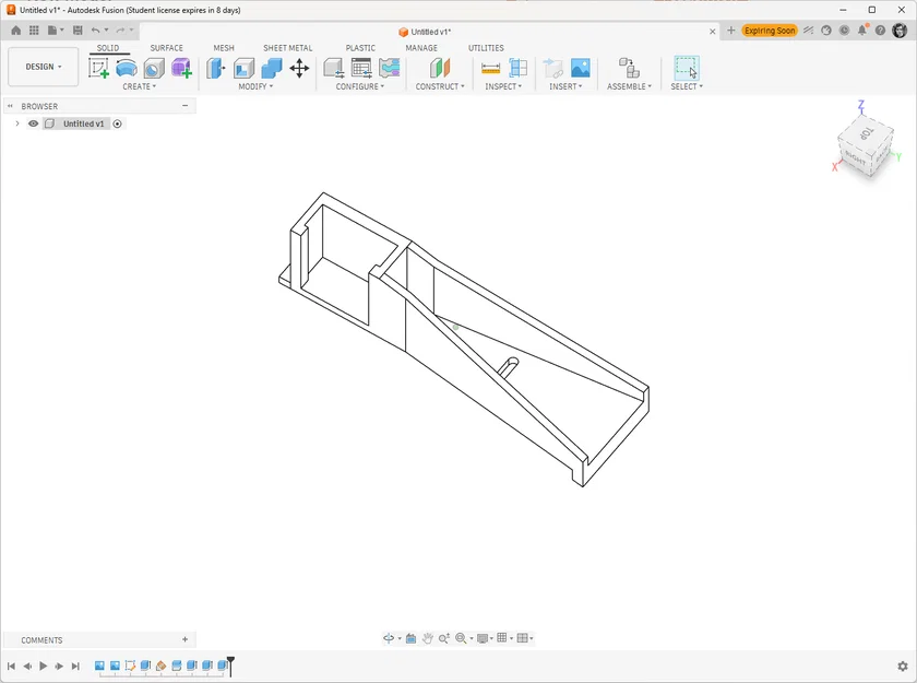 Phụ kiện chia ngăn kéo tủ Cabinet Drawer Piece in 3D - Image 1