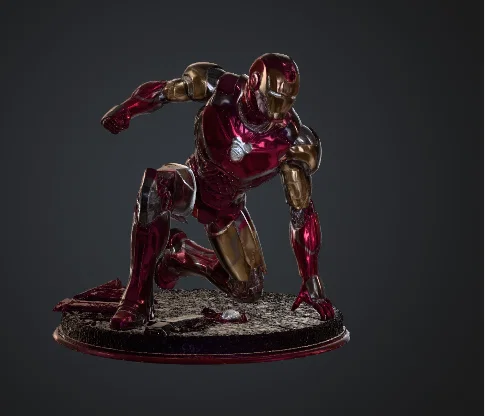 Mô hình 3D Iron Man tư thế siêu anh hùng cực chất - Image 1