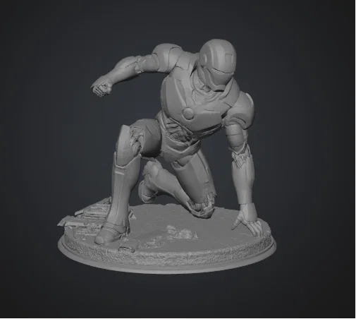 Mô hình 3D Iron Man tư thế siêu anh hùng cực chất - Image 2