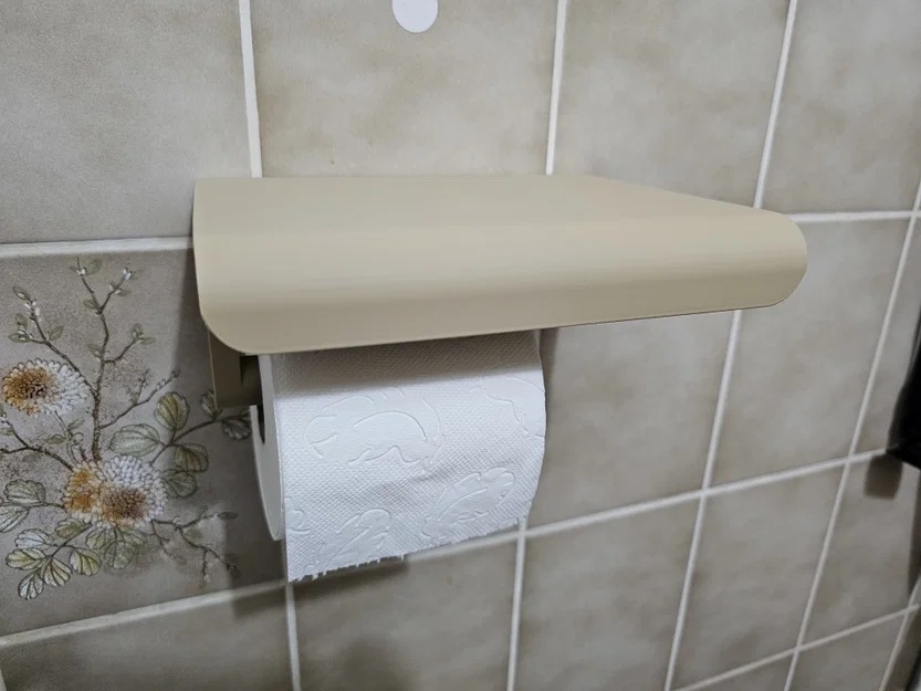 Hộp đựng giấy vệ sinh kèm kệ để điện thoại cỡ lớn - Image 2