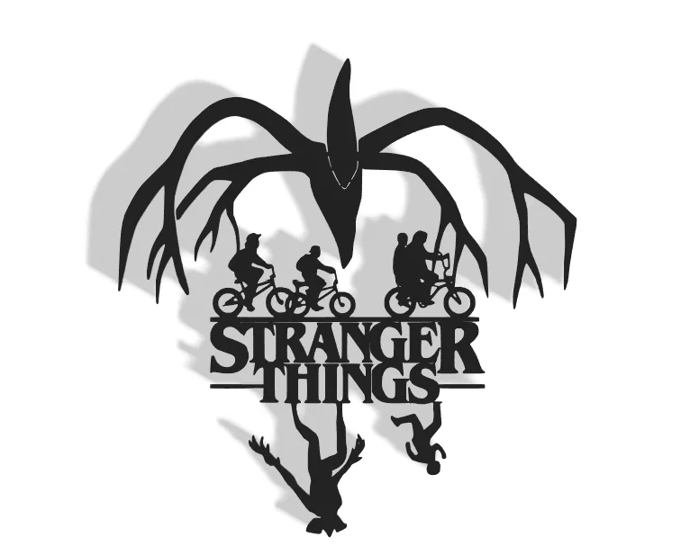 Mô hình trang trí treo tường Stranger Things cho fan hâm mộ - Image 1