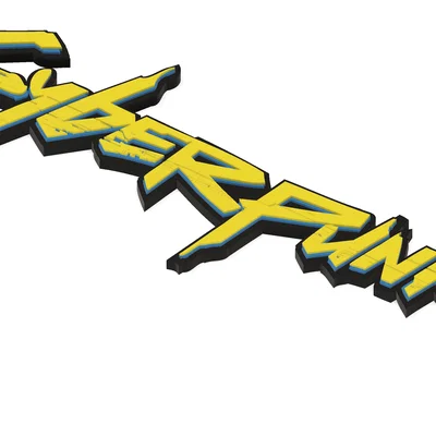 Mô hình bảng hiệu 3D Cyberpunk 2077 / Edgerunners (Bản in chia nhỏ)