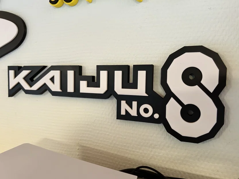 Biển hiệu 3D Kaiju No. 8 (Mẫu chia nhỏ) - Image 2