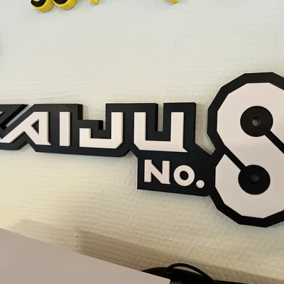 Biển hiệu 3D Kaiju No. 8 (Mẫu chia nhỏ)