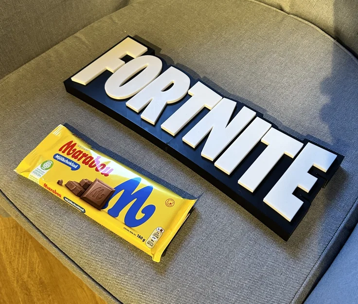 Mô hình bảng hiệu 3D Fortnite, thiết kế dạng tách rời cỡ lớn - Image 1