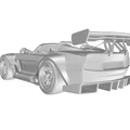 Mô hình xe đua Roadster American Style Racing cực ngầu cho in 3D - Thumbnail 5