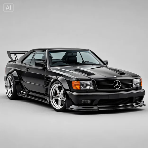 Mô hình Mercedes SEC C126 Racing Widebody cho máy in 3D - Image 1