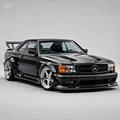 Mô hình Mercedes SEC C126 Racing Widebody cho máy in 3D - Thumbnail 1