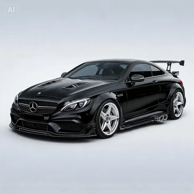 Mô hình xe Mercedes Classe S Coupé C217 Racing Widebody (In 3D) - Image 1