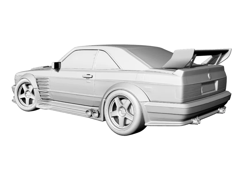 Mô hình Mercedes SEC C126 Racing Widebody cho máy in 3D - Image 4