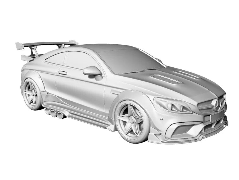 Mô hình xe Mercedes Classe S Coupé C217 Racing Widebody (In 3D) - Image 2