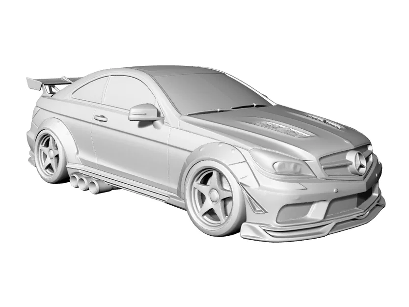 Mô hình 3D Mercedes-Benz Classe E Coupé C207 Racing Widebody - Image 2
