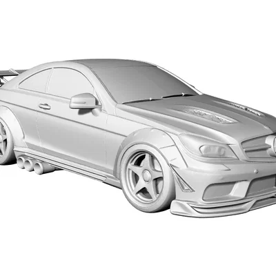 Mô hình 3D Mercedes-Benz Classe E Coupé C207 Racing Widebody