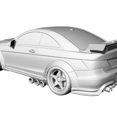 Mô hình 3D Mercedes-Benz Classe E Coupé C207 Racing Widebody