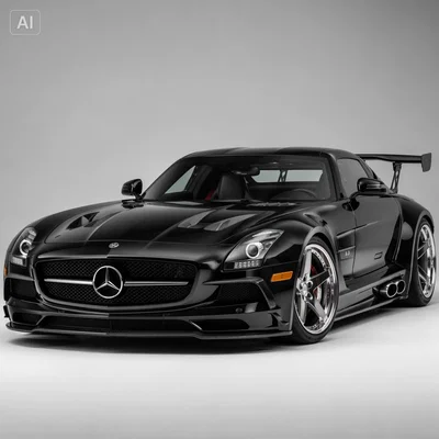 Mô hình 3D xe đua Mercedes SLS AMG C197 Widebody độ chi tiết cao