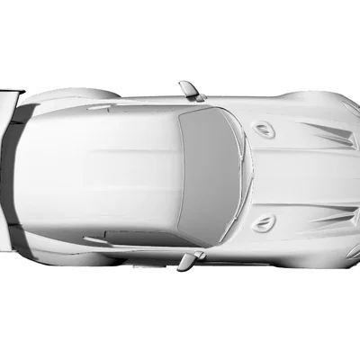 Mô hình 3D xe đua Mercedes SLS AMG C197 Widebody độ chi tiết cao