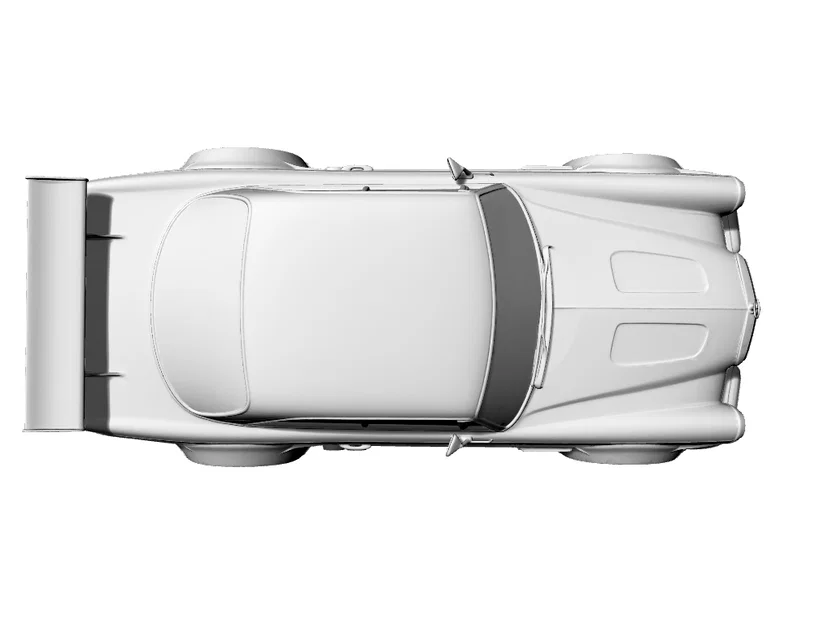 Mô hình Mercedes W111 W112 Coupé Racing Widebody in 3D - Image 4