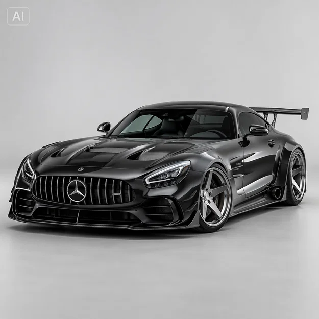Mô hình 3D xe đua Mercedes AMG GT C190 Racing Widebody cực chất - Image 1