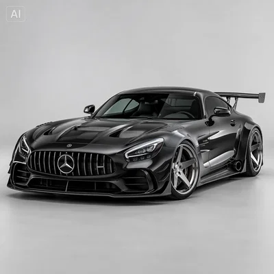 Mô hình 3D xe đua Mercedes AMG GT C190 Racing Widebody cực chất