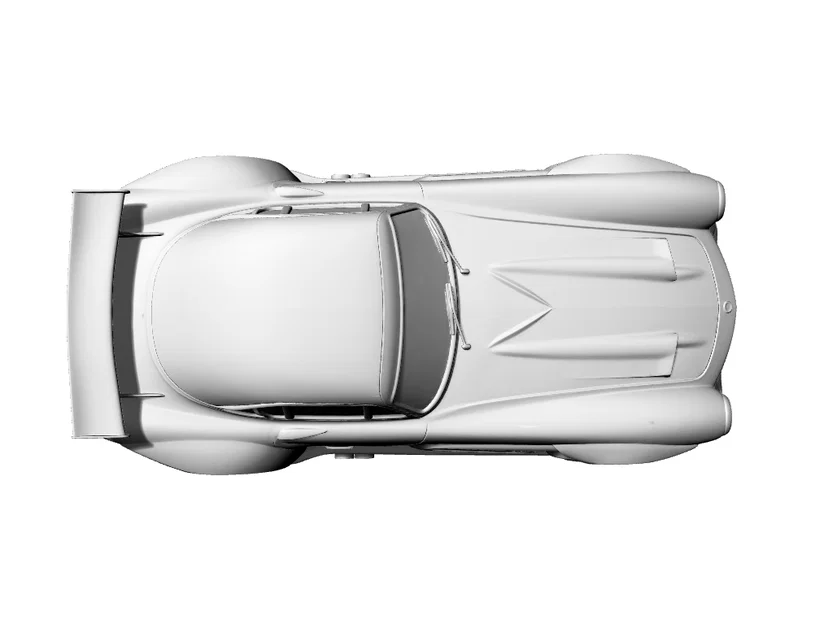 Mô hình 3D Mercedes 300 SL Gullwing W198 Racing - Chi tiết & sắc nét - Image 3
