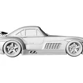 Mô hình 3D Mercedes 300 SL Gullwing W198 Racing - Chi tiết & sắc nét - Thumbnail 5
