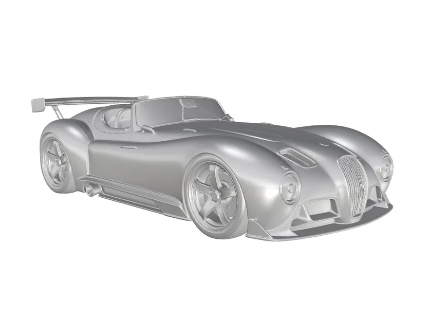 Mô hình xe đua Jaguar XK 120 độ phong cách Racing in 3D - Image 3