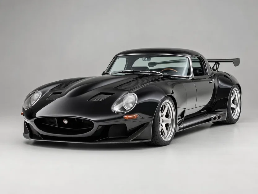 Mô hình 3D Jaguar E-Type Series 1 1961-1968 phiên bản xe đua - Image 1