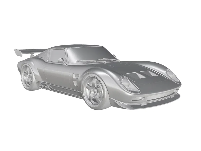 Mô hình in 3D xe Lamborghini 350 GT Racing cổ điển - Image 2