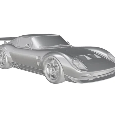 Mô hình in 3D xe Lamborghini 350 GT Racing cổ điển
