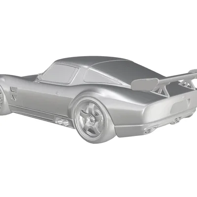 Mô hình in 3D xe Lamborghini 350 GT Racing cổ điển
